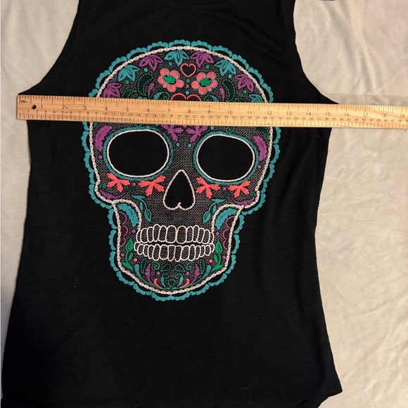 Wet Seal Blue Graphic Sleeveless Tank Top - Picture 3 of 5